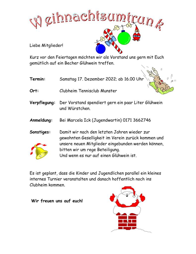 Weihnachtsumtrunk 2022